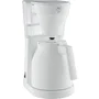 Melitta Cafetière filtre Easy Therm II 1023-05 Blanc - Thermo-pot à commande unique, réservoir d'eau transparent, filtre amovible pour lave-vaisselle
