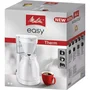Melitta Cafetière filtre Easy Therm II 1023-05 Blanc - Thermo-pot à commande unique, réservoir d'eau transparent, filtre amovible pour lave-vaisselle