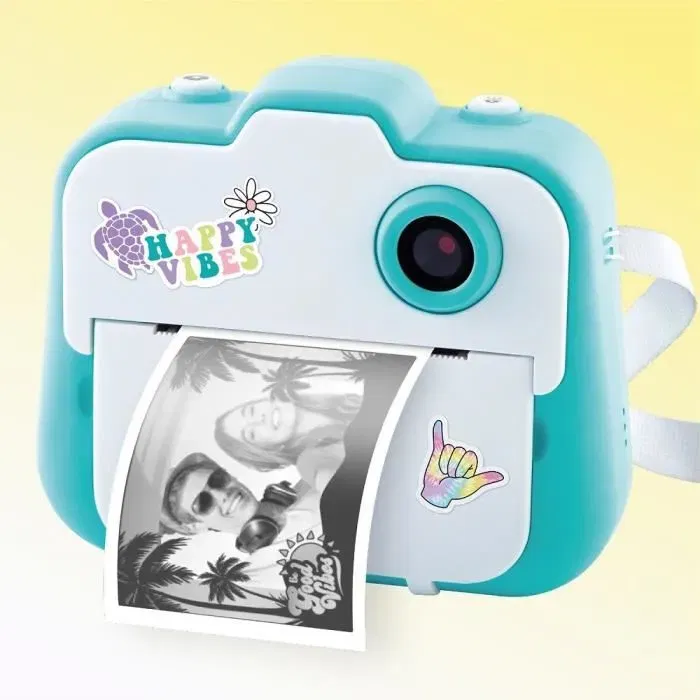 Appareil photo instantané 3 en 1 pour enfants Canal Toys CLK 001 - Bleu, impression sans encre par transfert thermique, 250+ photos, stickers et feutres inclus Appareil photo instantané 3 en 1 pour enfants Canal Toys CLK 001 - Bleu, impression sans encre par transfert thermique, 250+ photos, stickers et feutres inclus