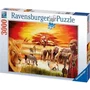 Ravensburger Puzzle 3000 pièces La Fierté du Massai, Puzzle Adulte Paysage et Nature, 70 x 50 cm, Dès 14 ans