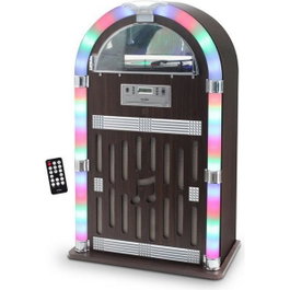 Inovalley RETRO32 JukeBox Vinyle / CD / FM / Bluetooth - Finition Bois