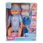 Silvertorn Poupon New Born Baby Bleu 43cm