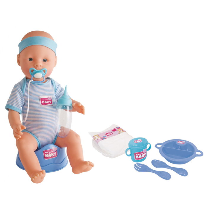 Silvertorn Poupon New Born Baby Bleu 43cm