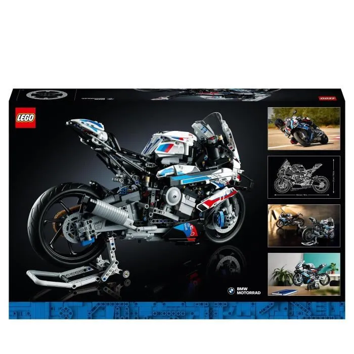 LEGO Technic 42130 - Maquette de Moto BMW M 1000 RR à l'Échelle 1:5, Modèle de Construction Technic pour Adultes, Cadeau pour Passionnés