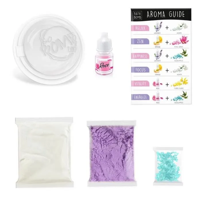 Canal Toys - Kit Création Bombe de Bain Effervescente Aromathérapie et Décorations pour Enfant - Sécuritaire, Non Toxique - BBD 038