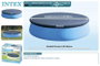 Intex - Couverture de piscine ronde Easy Set 305 cm, pour piscine hors-sol, PVC et PE
