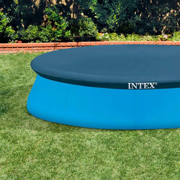 Intex - Couverture de piscine ronde Easy Set 305 cm, pour piscine hors-sol, PVC et PE