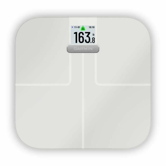 Garmin Index S2 - Balance connectée blanche pour analyse corporelle