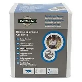 PetSafe Collier de Clôture Anti-Fugue pour Chat, 4 Niveaux de Stimulation, Léger et Réglable, pour Chats >2.7 kg et >6 Mois, Fonctionne avec un Système d'Avertissement Sonore