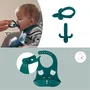Babymoov FIRST'ISY Jeu de repas 6-12 mois 3 pièces, bol, cuillère, bavoir antidérapant, passe au lave-vaisselle, micro-ondes, four