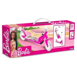 Stamp STAMP Barbie Trottinette enfant pliable à partir de 4 ans - Roulements ABEC 5, plateau aluminium, frein arrière - 80 cm - Jusqu'à 50 kg