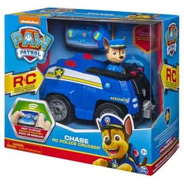 Paw Patrol - Véhicule Radiocommandé Chase - Voiture Télécommandée 2.4 GHz - Télécommande Adaptée aux Petites Mains - Jouet Enfant à Partir de 3 Ans