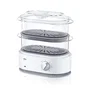 Braun FS5100WH Cuiseur vapeur Identity Collection Blanc 850W - 3.1L - Fonction Turbo vapeur et cuiseur à œufs inclus - Avec 2 paniers