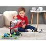 Ecoiffier Garage Abrick - Jouet d'éveil et de construction pour enfant dès 18 mois - Avec 2 voitures, dépanneuse, station essence et lave-auto - Fabriqué en France