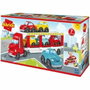Ecoiffier Camion porte-voitures - Rouge - Transport de 6 voitures sur 2 étages