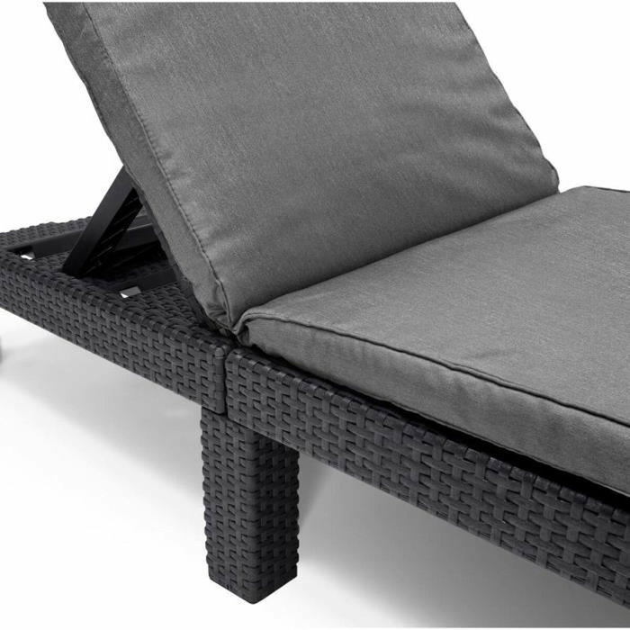 ALLIBERT by KETER Daytona Deluxe Chaise Longue Aspect Rotin ALLIBERT by KETER Daytona Deluxe Chaise Longue Aspect Rotin
