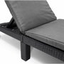 ALLIBERT by KETER Daytona Deluxe Chaise Longue Aspect Rotin