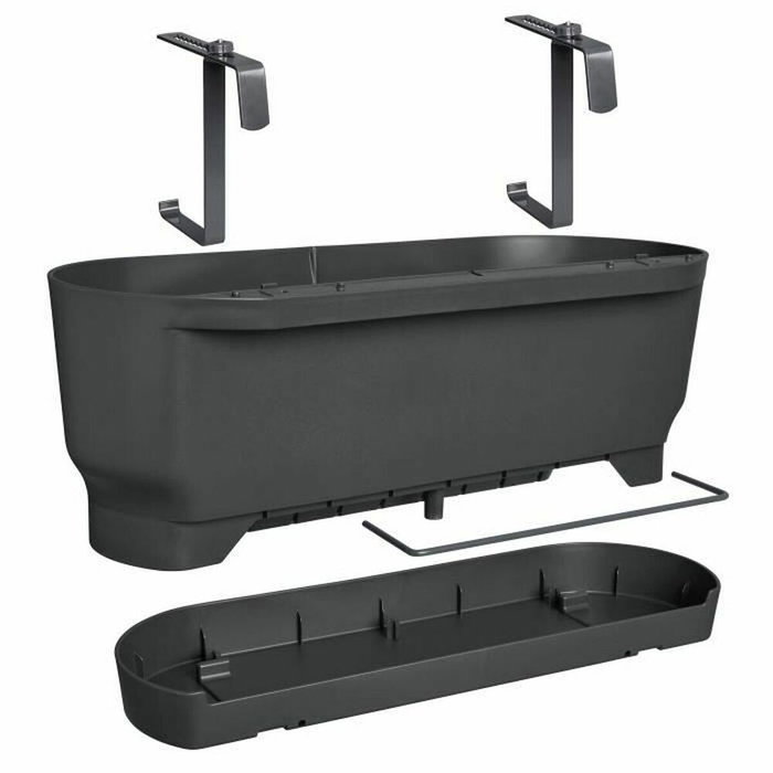 Elho Greenville Easy Balcony 52 Living Noir Elho Greenville Easy Balcony 52 Living Noir