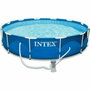 Intex Kit Piscine Hors Sol Tubulaire Ronde Metal Frame 366 x 76 cm