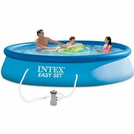 Intex Kit Piscine Hors Sol Autoportante Easy Set Ronde 396 x 84 cm (28142NP) avec Pompe et Filtre à Cartouche