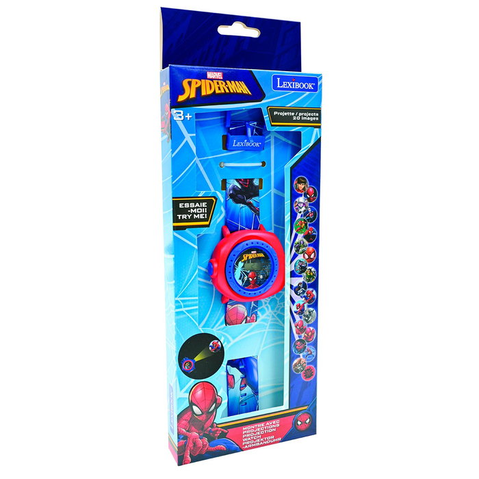 Lexibook - Montre-bracelet numérique Spiderman DMW050SP - Projecteur d'images, messages codés, bracelet ajustable - Enfant 3 ans et plus Lexibook - Montre-bracelet numérique Spiderman DMW050SP - Projecteur d'images, messages codés, bracelet ajustable - Enfant 3 ans et plus
