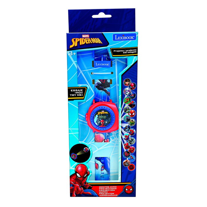 Lexibook - Montre-bracelet numérique Spiderman DMW050SP - Projecteur d'images, messages codés, bracelet ajustable - Enfant 3 ans et plus Lexibook - Montre-bracelet numérique Spiderman DMW050SP - Projecteur d'images, messages codés, bracelet ajustable - Enfant 3 ans et plus