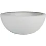 Eda Bac Graphit UP - Pot de jardin Ø 40 cm x 16.5 cm, 14.9 L - Blanc cérusé, usage intérieur et extérieur