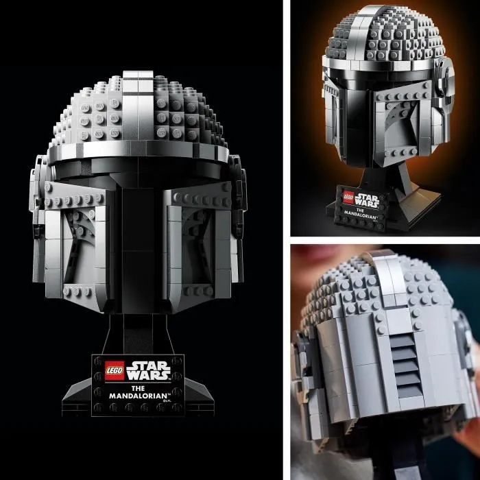LEGO 75328 Star Wars - Le Casque du Mandalorien - Maquette de Collection à Construire pour Adultes - Décoration et Cadeau LEGO 75328 Star Wars - Le Casque du Mandalorien - Maquette de Collection à Construire pour Adultes - Décoration et Cadeau