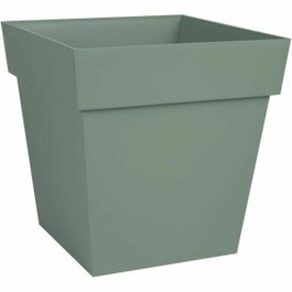 Brosserie Cardot Pot de fleur carré Toscane Vert Laurier 32 cm