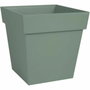 Brosserie Cardot Pot de fleur carré Toscane Vert Laurier 32 cm