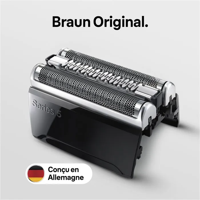 Braun 52B - Cassette de rasoir de rechange - Compatible avec les séries 5 (anciennes et nouvelles générations) - Remploi pour un rasage efficace et économique