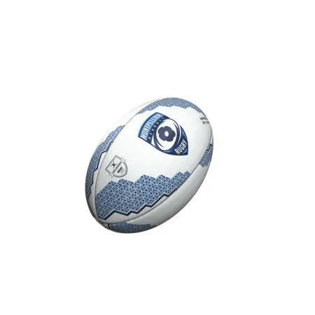 Gilbert Ballon de rugby Montpellier Replica Taille 5 - Lot de 5 ballons pour entraînement et collection