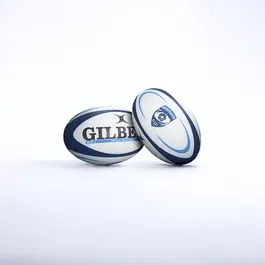 Gilbert Ballon de rugby Montpellier Replica Taille 5 - Lot de 5 ballons pour entraînement et collection