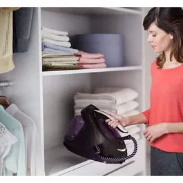 Philips GC9650/80 PerfectCare Elite - Centrale vapeur avec fonction défroisseur - Pression 7.5 bar, réservoir 1.8 L, 2400 W, semelle T-ionicGlide, noir/brun