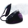 Philips GC9650/80 PerfectCare Elite - Centrale vapeur avec fonction défroisseur - Pression 7.5 bar, réservoir 1.8 L, 2400 W, semelle T-ionicGlide, noir/brun