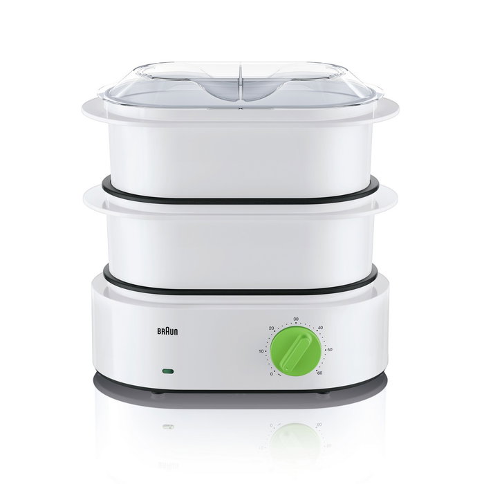 Braun FS3000WH Cuiseur vapeur 850 W Blanc & vert Braun FS3000WH Cuiseur vapeur 850 W Blanc & vert