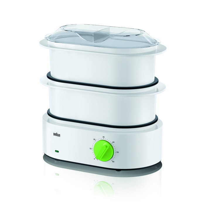 Braun FS3000WH Cuiseur vapeur 850 W Blanc & vert Braun FS3000WH Cuiseur vapeur 850 W Blanc & vert