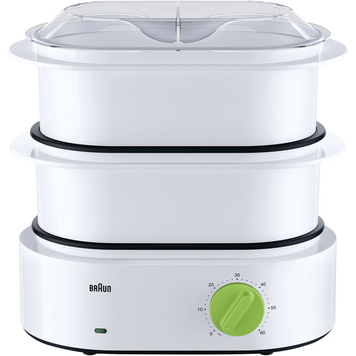 Braun FS 3000 TributeCollection Cuiseur Vapeur Blanc & vert Braun FS 3000 TributeCollection Cuiseur Vapeur Blanc & vert