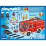 Playmobil 9464 Fourgon d'intervention des pompiers jaune avec canon à eau fonctionnel - Jouet City Action pour enfant