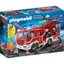 Playmobil 9464 Fourgon d'intervention des pompiers jaune avec canon à eau fonctionnel - Jouet City Action pour enfant