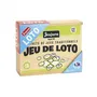 Jeujura Loto en Bois - Coffret Jeu de Société Familial - 48 Cartes, Pions et Puces - A Partir de 3 Ans