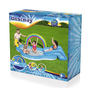 Bestway 53092 Piscine Gonflable avec Jeux Arc-en-Ciel 257x145x91 cm +2 Ans Jardin
