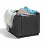 ALLIBERT by KETER Pouf de rangement Cube Graphite 213816 422801