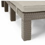 ALLIBERT by KETER Daytona - Bain de soleil en résine imitation rotin avec coussin - Cappuccino