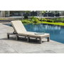 ALLIBERT by KETER Daytona - Bain de soleil en résine imitation rotin avec coussin - Cappuccino