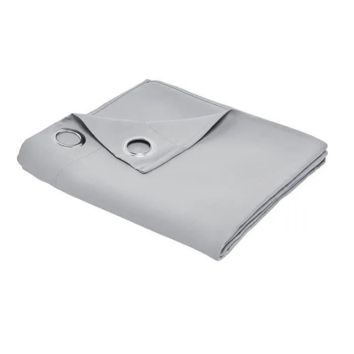 Today Rideau occultant à oeillets uni Gris 140x240 cm - TODAY ESSENTIAL - Polyester