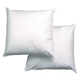 Blanreve Lot de 2 Oreillers Triple Protection 60x60 cm Blanc - Microfibre Anti-Acariens, Garnissage Polyester - Produit Responsable Fabriqué en France