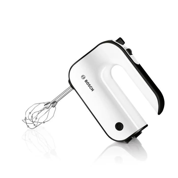 Bosch MFQ4020 STYLINE Batteur à main 450W - 5 vitesses + fonction pulse - Blanc et Gris anthracite