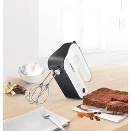 Bosch MFQ4020 STYLINE Batteur à main 450W - 5 vitesses + fonction pulse - Blanc et Gris anthracite