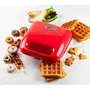 DOMO Appareil à Croque-Monsieur 5 en 1 DO9242W, 750W, avec 5 Jeux de Plaques Anti-Adhésives Interchangeables pour Croques, Gaufres, Donuts